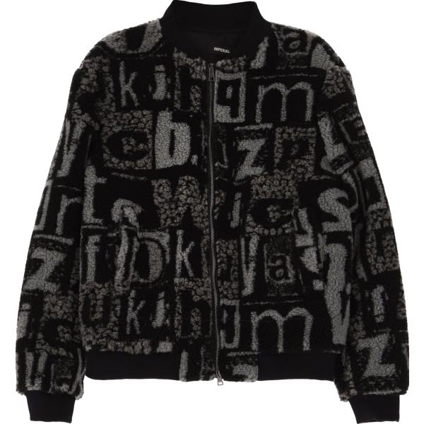 bomber Imperial nero con stampe