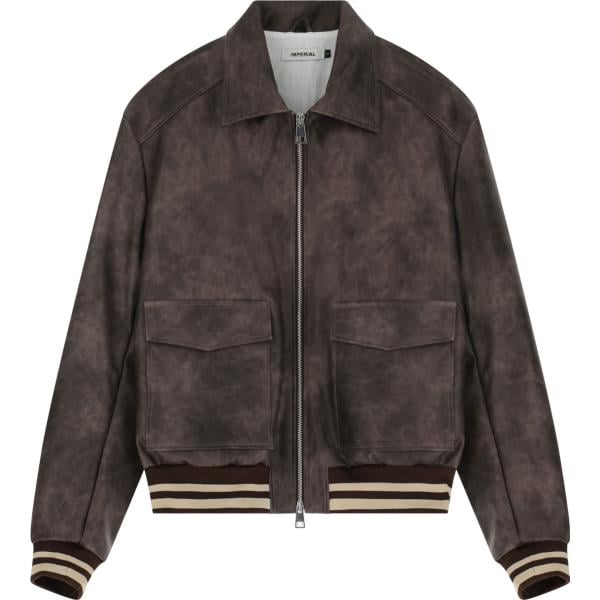 bomber Imperial marrone tinta unita