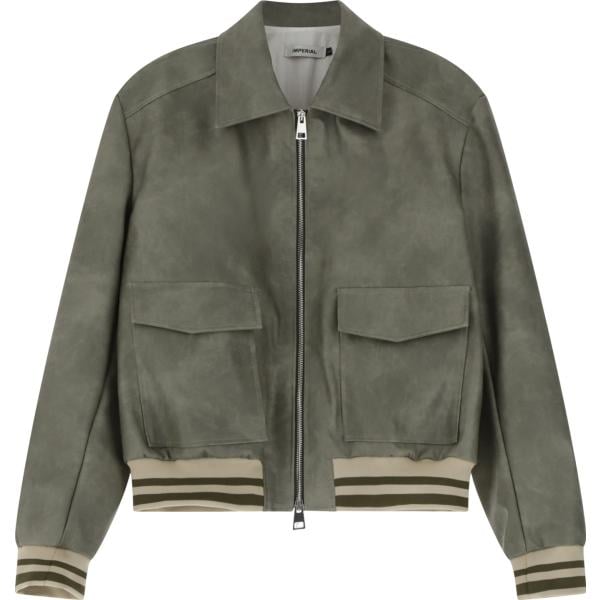 bomber Imperial verde tinta unita