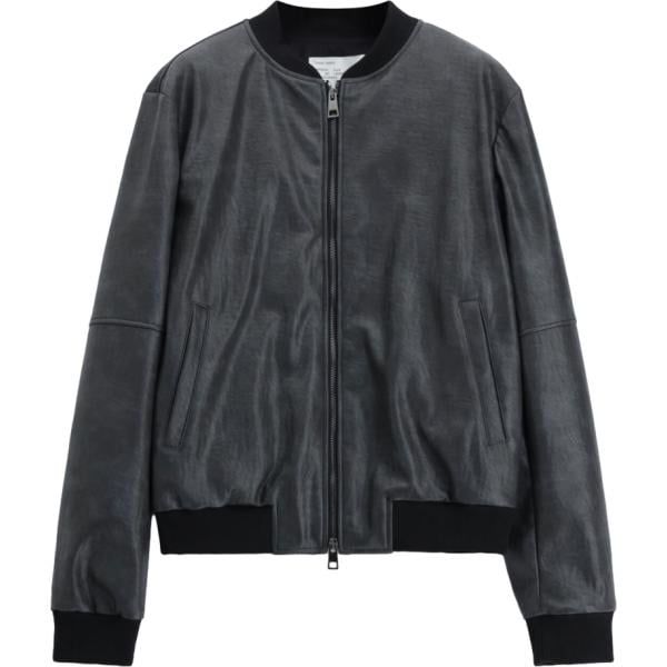 Bomber da uomo in grigio scuro con zip Imperial