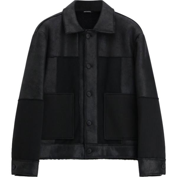Cappotto da uomo in nero pece maxi Imperial