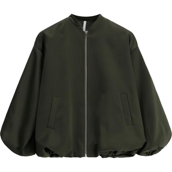 Bomber da donna in nero pece con zip Imperial