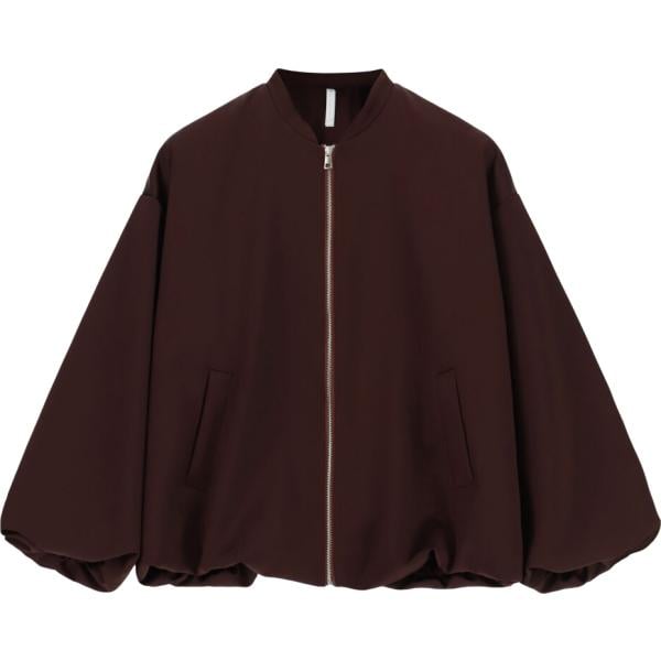 Bomber da donna in nero pece con zip Imperial