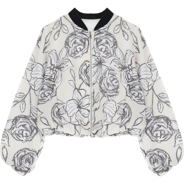 blazer Imperial bianco a fiori