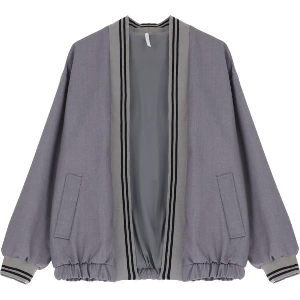 bomber Imperial grigio a righe