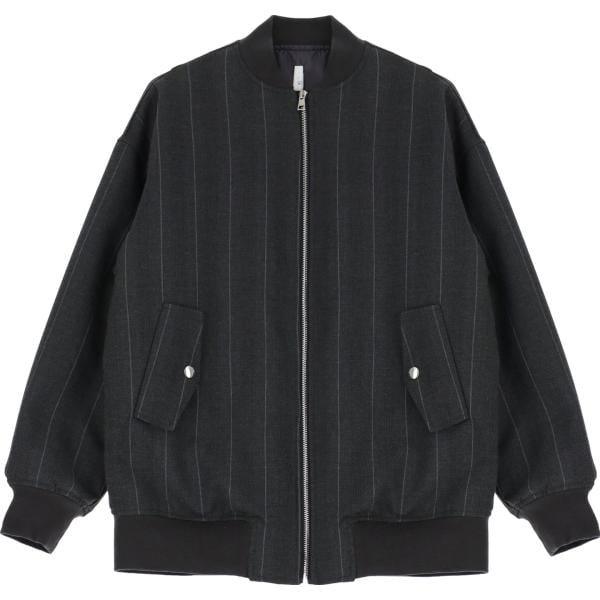 bomber Imperial grigio a righe