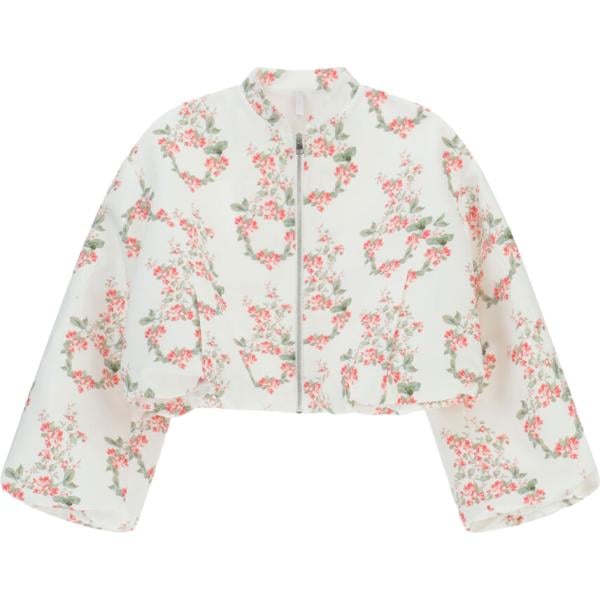 bomber Imperial bianco a fiori