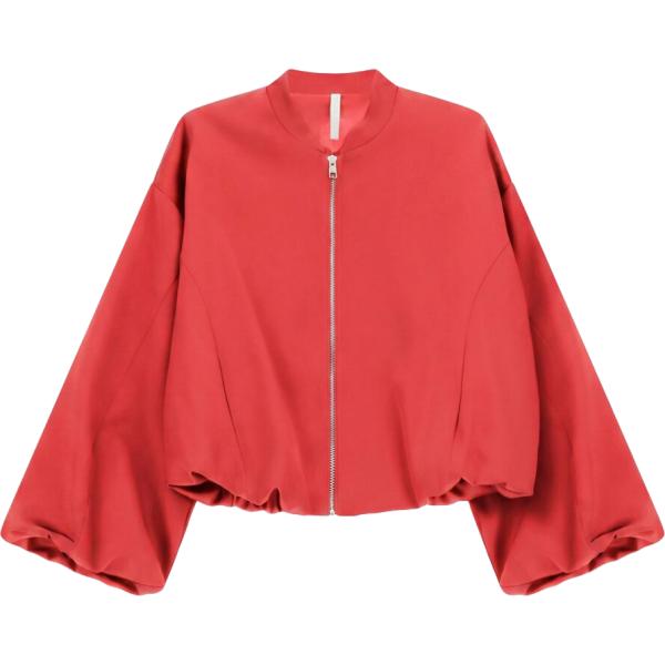 Bomber da donna in rosso classico collo coreana corto Imperial Imperial