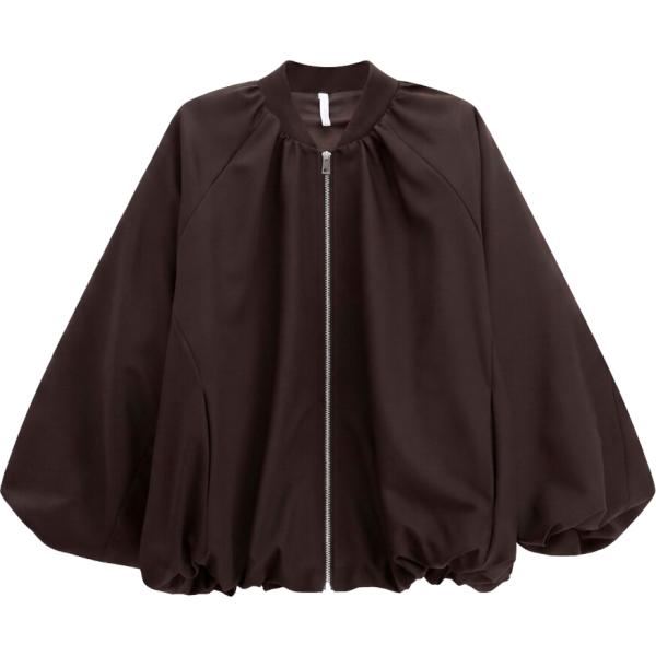 Bomber da donna in marrone scuro con zip Imperial Imperial