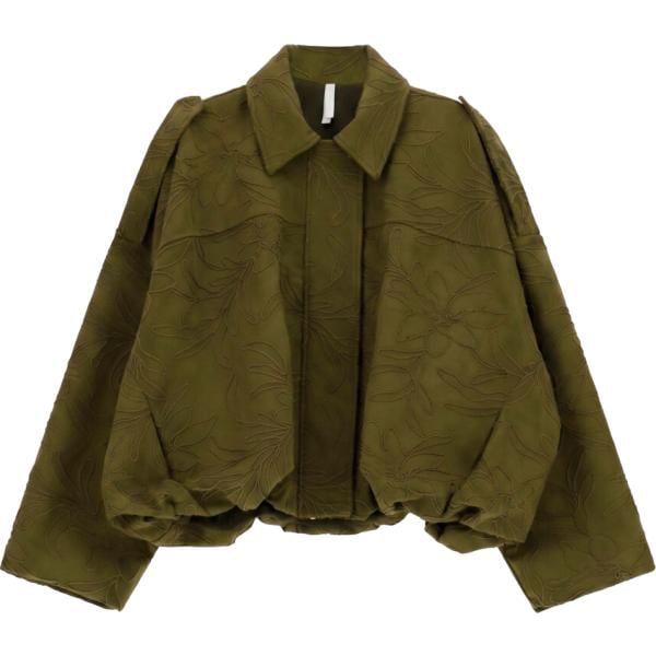 bomber Imperial verde a fiori