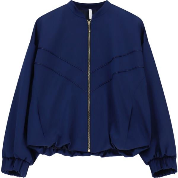 Bomber da donna in blu scuro con zip Imperial
