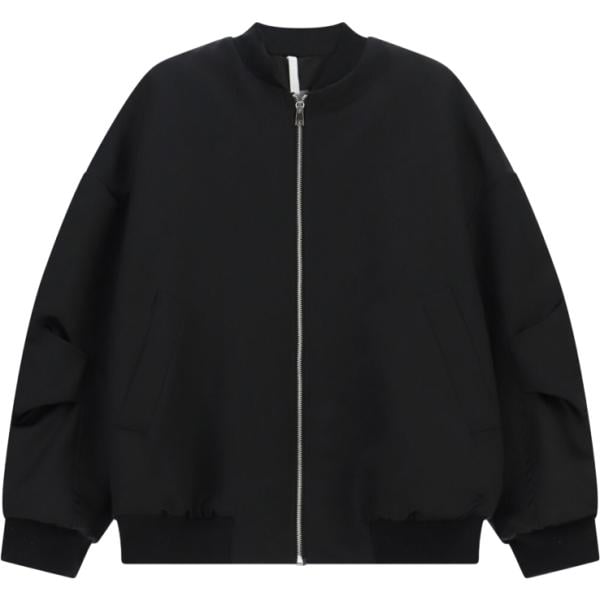 Bomber da donna in nero pece con zip Imperial