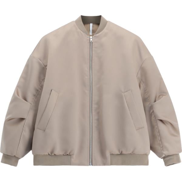 Bomber da donna in grigio scuro con zip Imperial