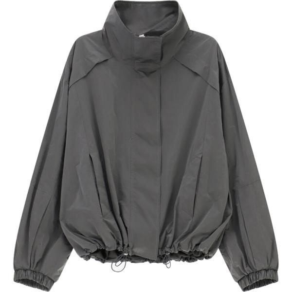 Bomber da donna in grigio scuro collo alto con zip Imperial Imperial