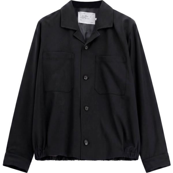 Cappotto da uomo in nero pece collo classico Imperial