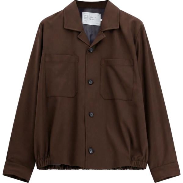 Cappotto da uomo in marrone scuro collo classico Imperial