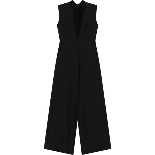 Tuta da donna in nero pece con scollo senza maniche Imperial