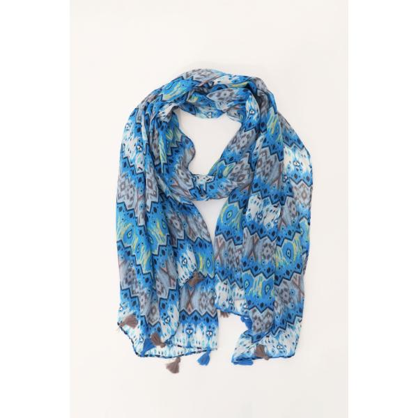foulard Please multicolore geometrica