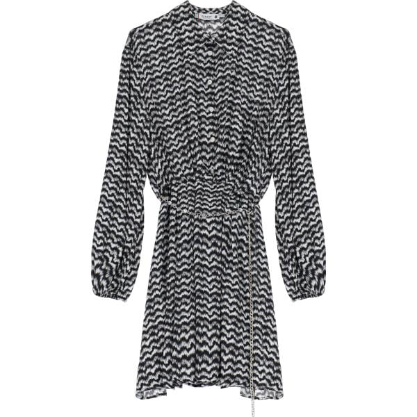 vestiti chemisier Please grigio con stampe