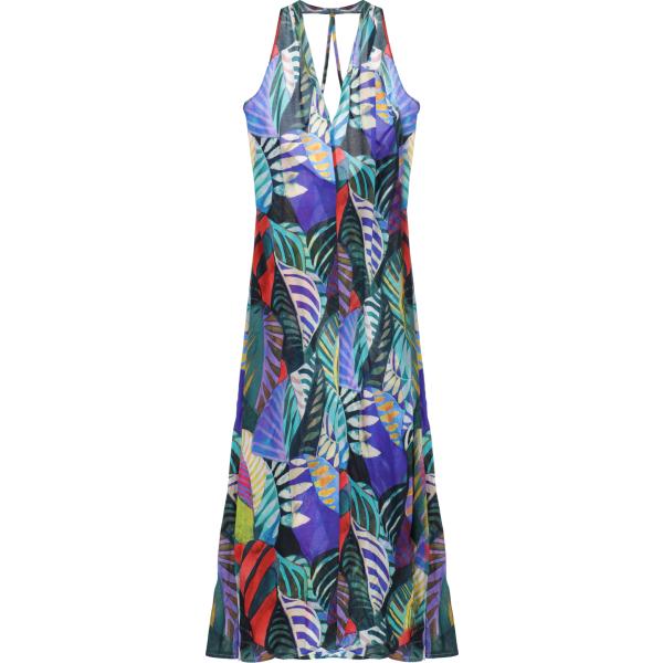 vestiti lunghi Please blu a fiori