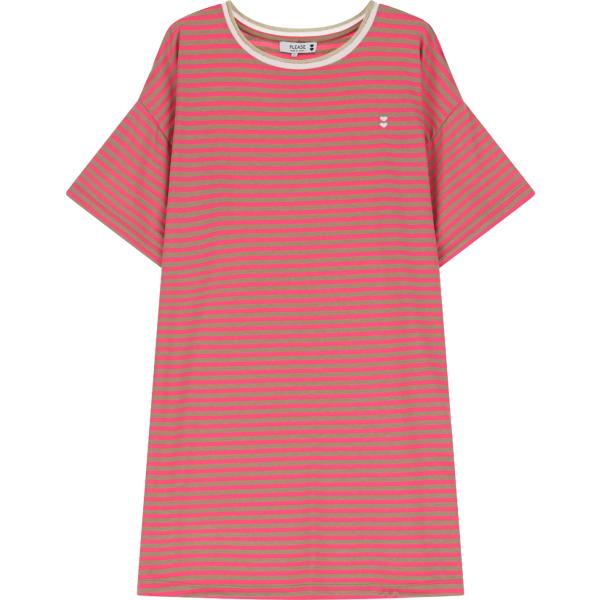 vestiti corti Please rosa a righe