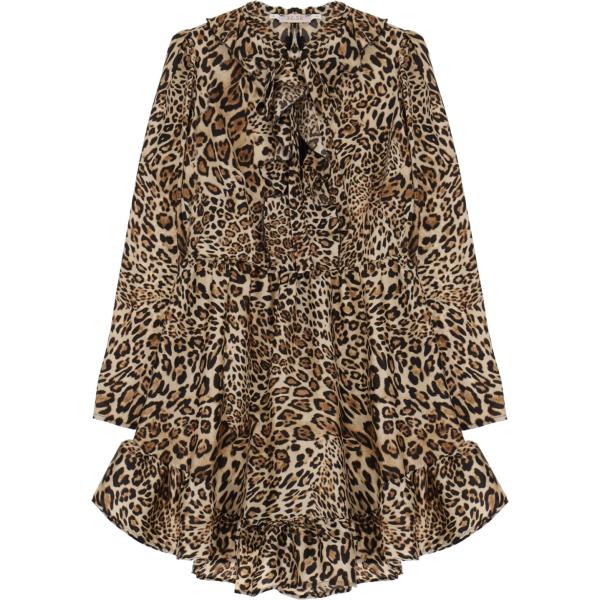 vestiti corti Please marrone animalier
