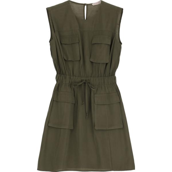 vestiti corti Please verde tinta unita