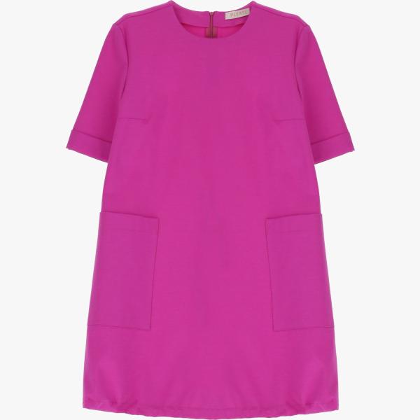 vestiti corti Please rosa tinta unita