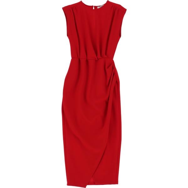 vestiti midi/longuette Please rosso tinta unita