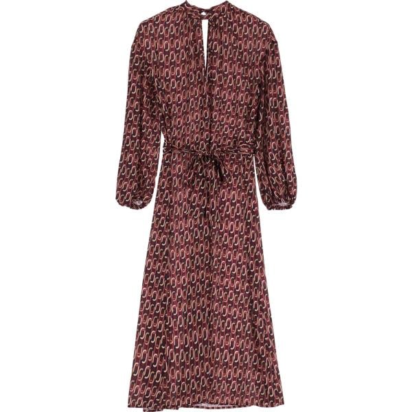 vestiti midi/longuette Please marrone geometrica