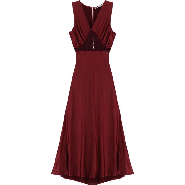 vestiti midi/longuette Please marrone a fiori