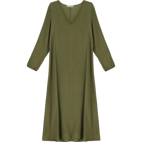 vestiti midi/longuette Please verde