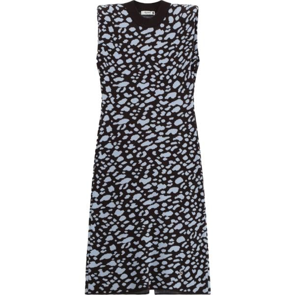 Vestito longuette/midi da donna con stampe girocollo senza maniche Please
