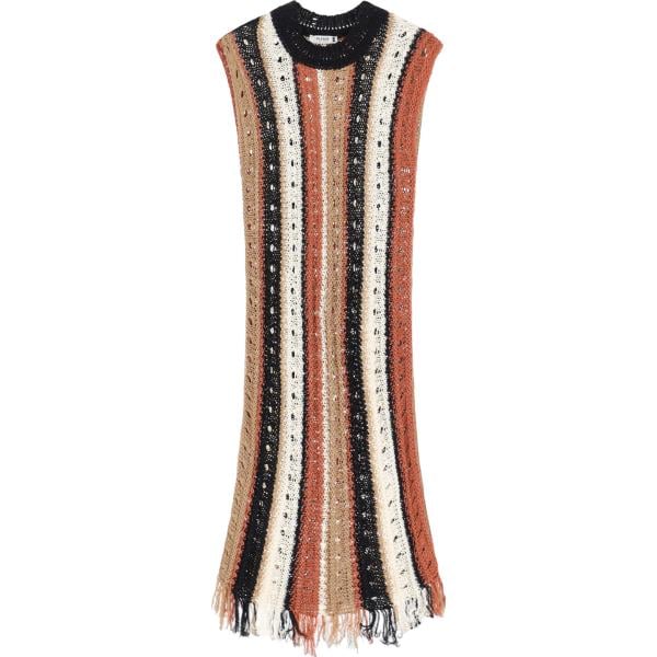 vestiti senza maniche Please multicolore a righe
