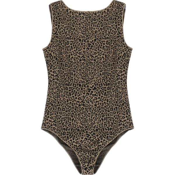 body Please marrone animalier