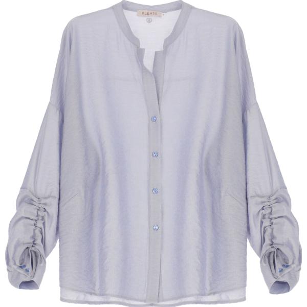 camicie Please bianco tinta unita