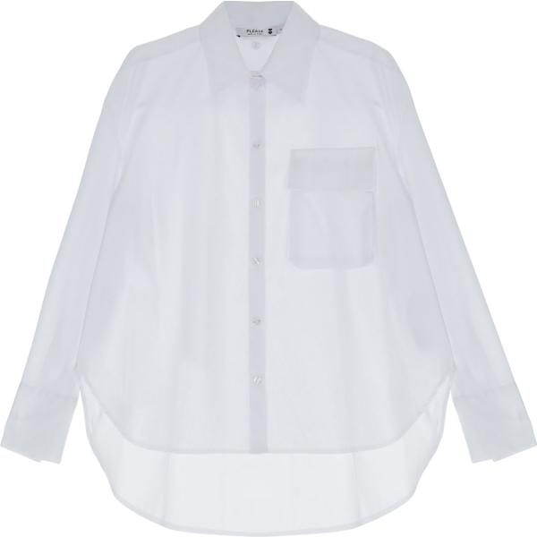 camicie Please bianco tinta unita