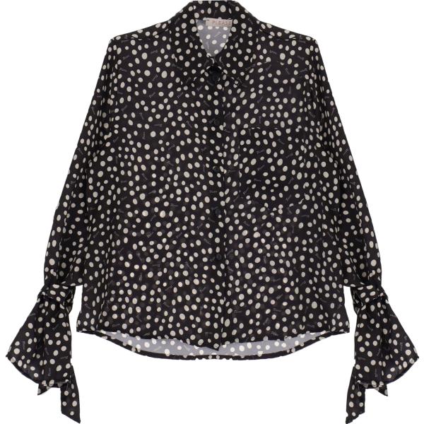 camicie Please nero a pois
