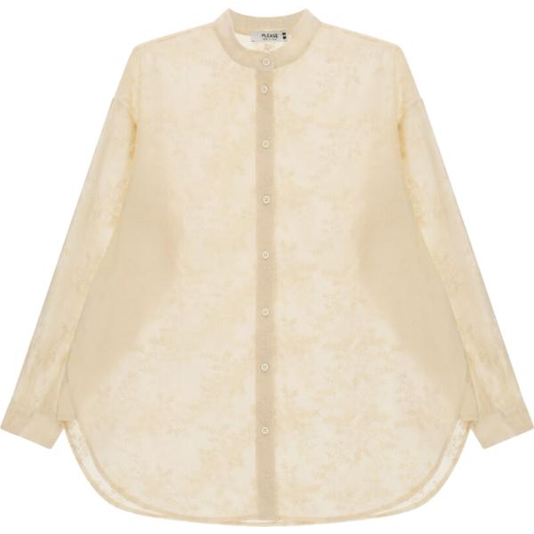 camicie Please bianco a fiori