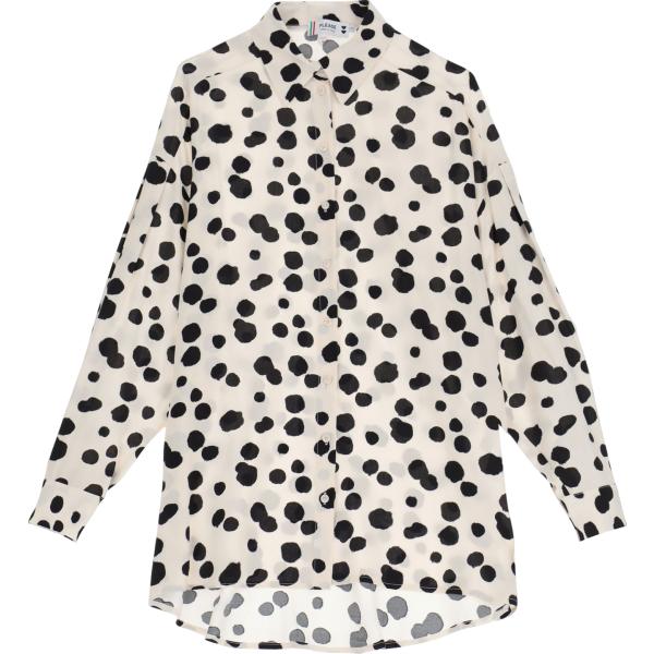 camicie Please bianco a pois