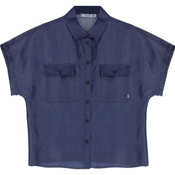 camicie a manica corta Please blu