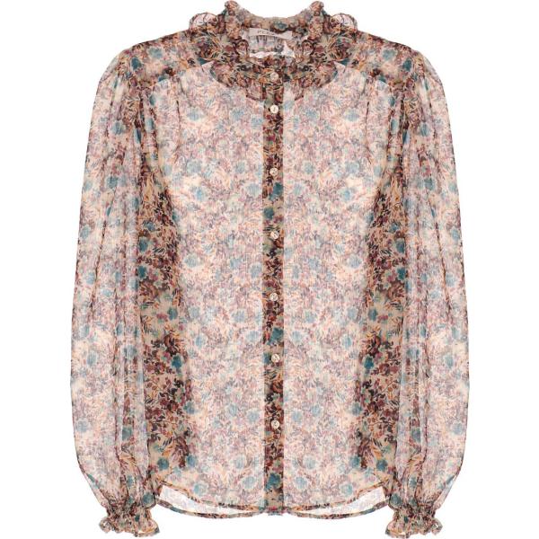 bluse Please viola a fiori