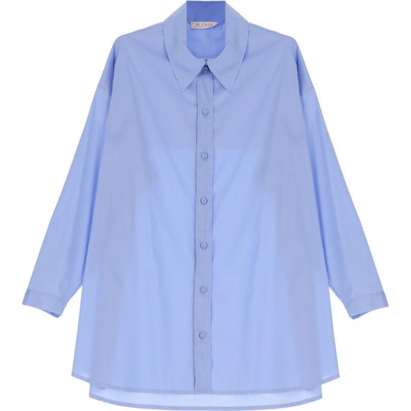 camicie Please blu