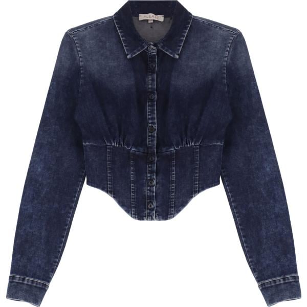 camicie Please blu