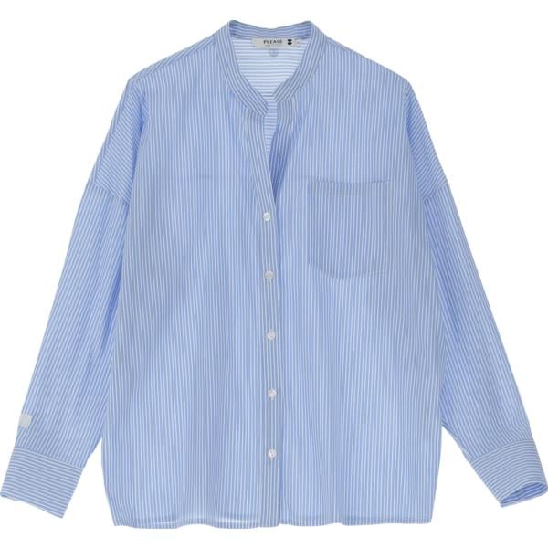 camicie Please blu a righe