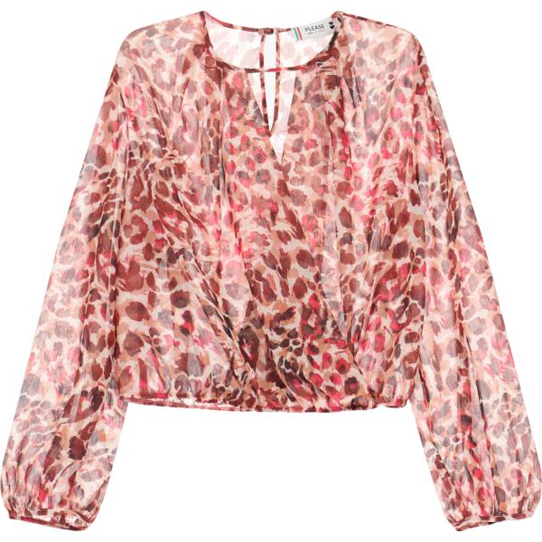 bluse Please rosa animalier