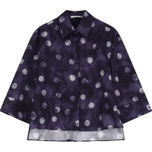 camicie Please viola con stampe