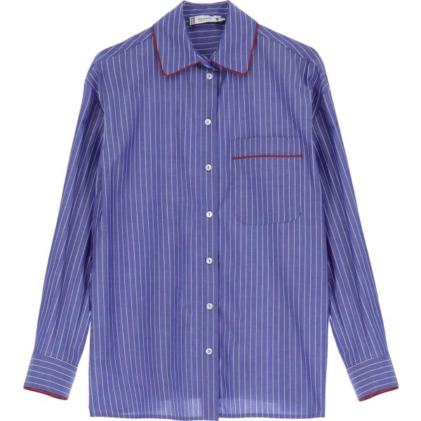 camicie Please blu a righe