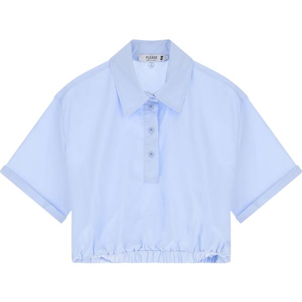 camicie a manica corta Please blu