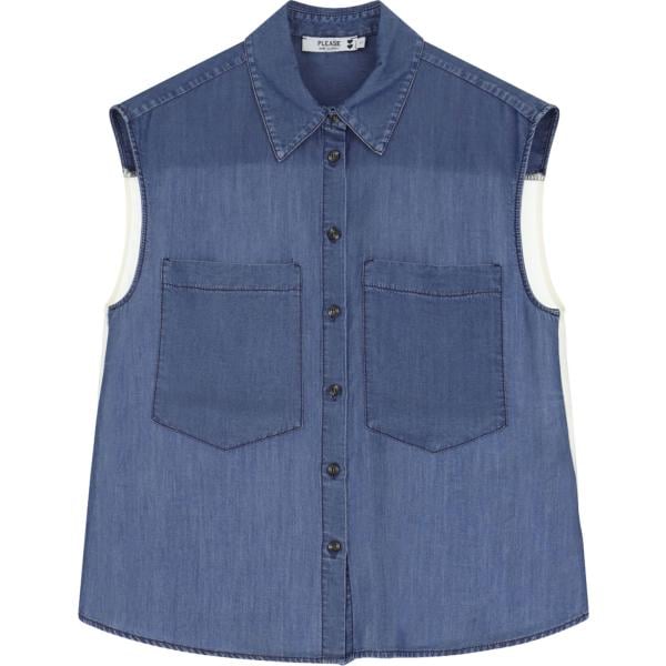 camicie Please blu